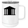 15 oz. White Vacuum Insulated Mug w/Slider Lid Thumbnail