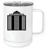 15 oz. White Vacuum Insulated Mug w/Slider Lid Thumbnail