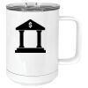 15 oz. White Vacuum Insulated Mug w/Slider Lid Thumbnail