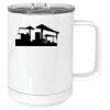 15 oz. White Vacuum Insulated Mug w/Slider Lid Thumbnail