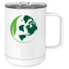15 oz. White Vacuum Insulated Mug w/Slider Lid Thumbnail