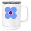 15 oz. White Vacuum Insulated Mug w/Slider Lid Thumbnail