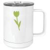 15 oz. White Vacuum Insulated Mug w/Slider Lid Thumbnail