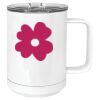 15 oz. White Vacuum Insulated Mug w/Slider Lid Thumbnail