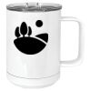15 oz. White Vacuum Insulated Mug w/Slider Lid Thumbnail