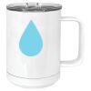 15 oz. White Vacuum Insulated Mug w/Slider Lid Thumbnail