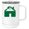 15 oz. White Vacuum Insulated Mug w/Slider Lid Thumbnail