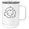 15 oz. White Vacuum Insulated Mug w/Slider Lid Thumbnail