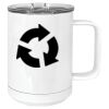 15 oz. White Vacuum Insulated Mug w/Slider Lid Thumbnail