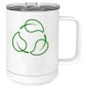 15 oz. White Vacuum Insulated Mug w/Slider Lid Thumbnail