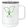15 oz. White Vacuum Insulated Mug w/Slider Lid Thumbnail