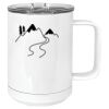 15 oz. White Vacuum Insulated Mug w/Slider Lid Thumbnail