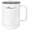 15 oz. White Vacuum Insulated Mug w/Slider Lid Thumbnail