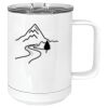 15 oz. White Vacuum Insulated Mug w/Slider Lid Thumbnail