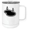 15 oz. White Vacuum Insulated Mug w/Slider Lid Thumbnail