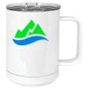 15 oz. White Vacuum Insulated Mug w/Slider Lid Thumbnail