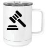 15 oz. White Vacuum Insulated Mug w/Slider Lid Thumbnail