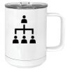 15 oz. White Vacuum Insulated Mug w/Slider Lid Thumbnail