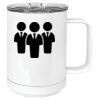 15 oz. White Vacuum Insulated Mug w/Slider Lid Thumbnail