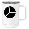 15 oz. White Vacuum Insulated Mug w/Slider Lid Thumbnail