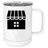 15 oz. White Vacuum Insulated Mug w/Slider Lid Thumbnail