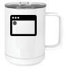 15 oz. White Vacuum Insulated Mug w/Slider Lid Thumbnail