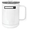 15 oz. White Vacuum Insulated Mug w/Slider Lid Thumbnail