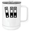 15 oz. White Vacuum Insulated Mug w/Slider Lid Thumbnail