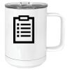 15 oz. White Vacuum Insulated Mug w/Slider Lid Thumbnail