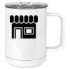 15 oz. White Vacuum Insulated Mug w/Slider Lid Thumbnail