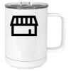 15 oz. White Vacuum Insulated Mug w/Slider Lid Thumbnail