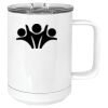15 oz. White Vacuum Insulated Mug w/Slider Lid Thumbnail