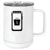 15 oz. White Vacuum Insulated Mug w/Slider Lid Thumbnail