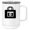 15 oz. White Vacuum Insulated Mug w/Slider Lid Thumbnail