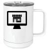 15 oz. White Vacuum Insulated Mug w/Slider Lid Thumbnail