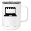 15 oz. White Vacuum Insulated Mug w/Slider Lid Thumbnail