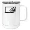15 oz. White Vacuum Insulated Mug w/Slider Lid Thumbnail