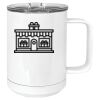 15 oz. White Vacuum Insulated Mug w/Slider Lid Thumbnail