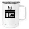 15 oz. White Vacuum Insulated Mug w/Slider Lid Thumbnail