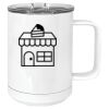15 oz. White Vacuum Insulated Mug w/Slider Lid Thumbnail