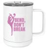 15 oz. White Vacuum Insulated Mug w/Slider Lid Thumbnail