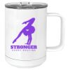 15 oz. White Vacuum Insulated Mug w/Slider Lid Thumbnail