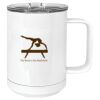 15 oz. White Vacuum Insulated Mug w/Slider Lid Thumbnail