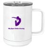 15 oz. White Vacuum Insulated Mug w/Slider Lid Thumbnail