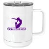 15 oz. White Vacuum Insulated Mug w/Slider Lid Thumbnail
