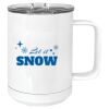 15 oz. White Vacuum Insulated Mug w/Slider Lid Thumbnail