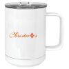 15 oz. White Vacuum Insulated Mug w/Slider Lid Thumbnail
