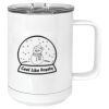 15 oz. White Vacuum Insulated Mug w/Slider Lid Thumbnail