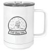 15 oz. White Vacuum Insulated Mug w/Slider Lid Thumbnail