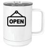 15 oz. White Vacuum Insulated Mug w/Slider Lid Thumbnail
